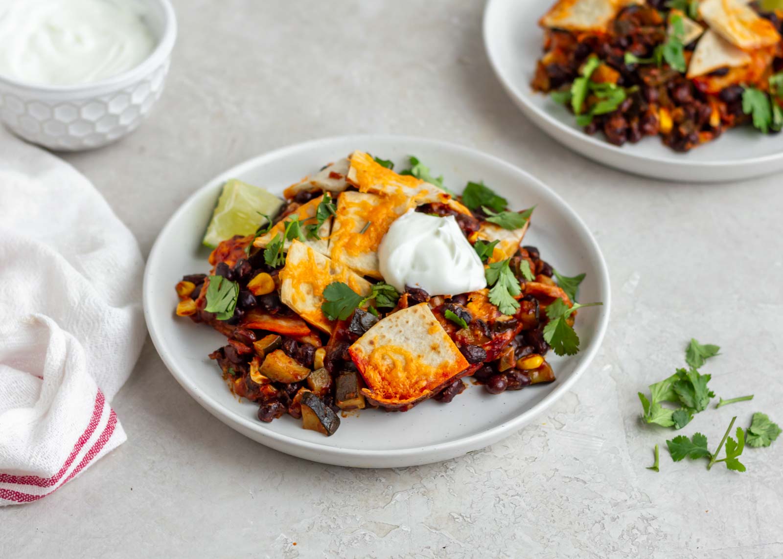Black Bean Enchilada Casserole 