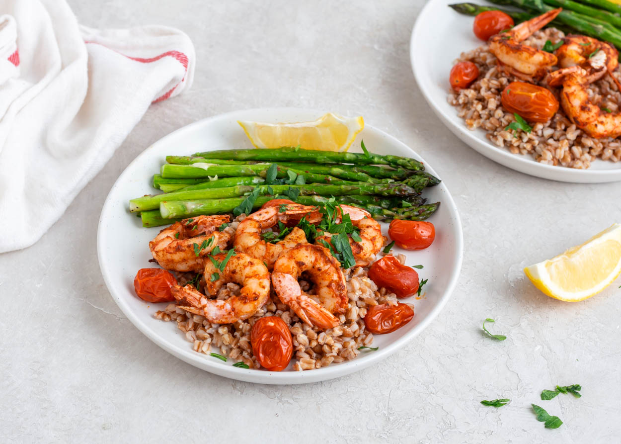 Oven-Roasted Shrimp and Asparagus