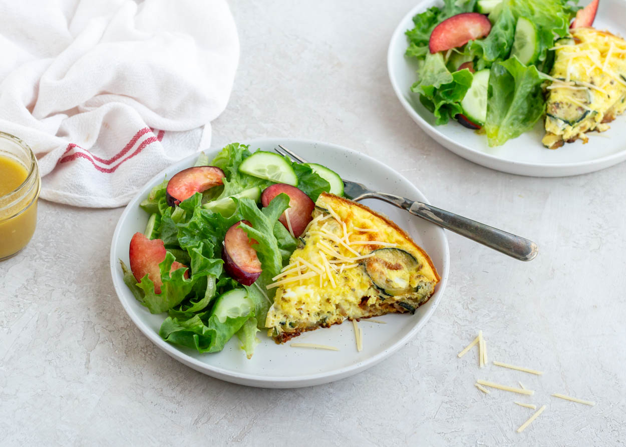 Zucchini and Caramelized Onion Frittata
