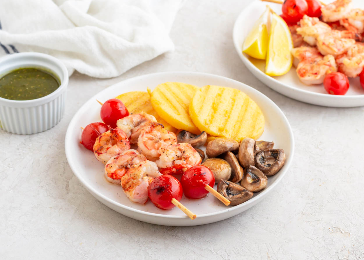 Grilled Shrimp and Tomato Skewers