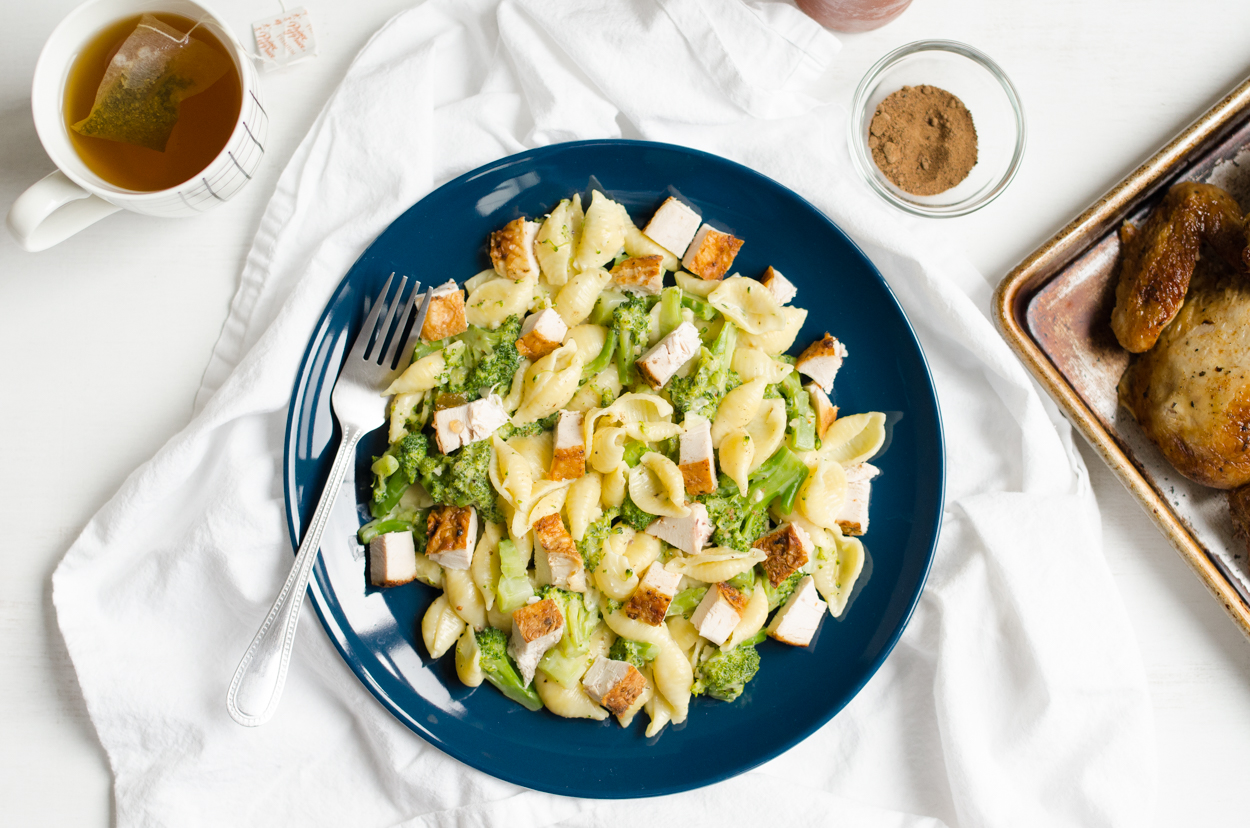 Cheddar Shells with Rotisserie Chicken