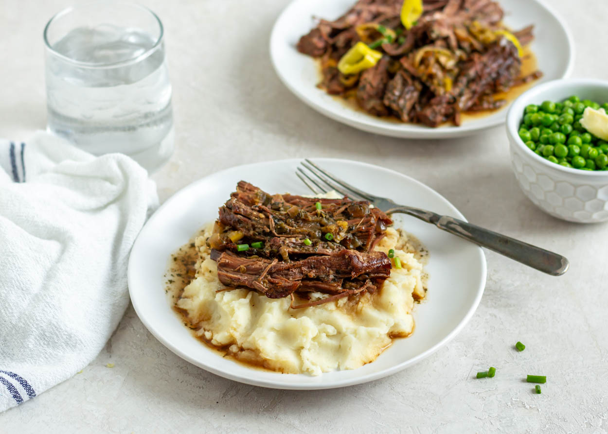 Slow Cooker (or not) Mississippi Pot Roast