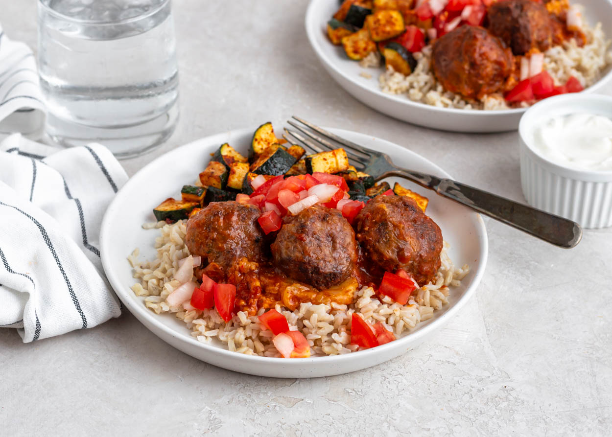 Enchilada Meatball Bake