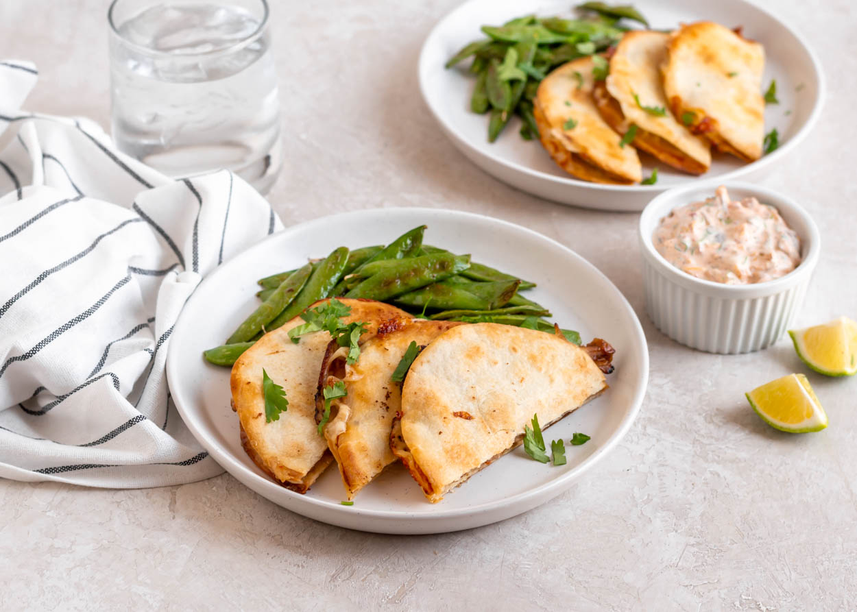 [Leftover] Hoisin Pork Quesadillas