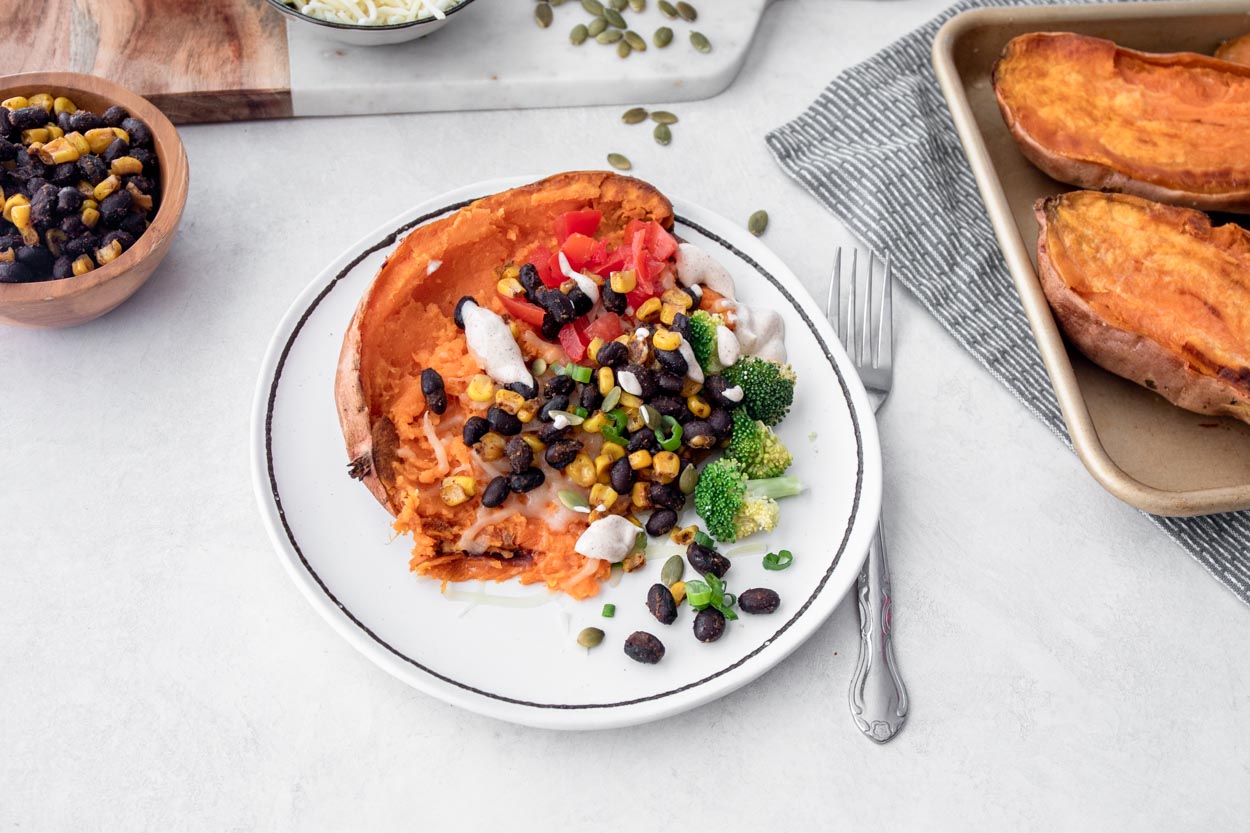 Southwestern Baked Sweet Potato Bar