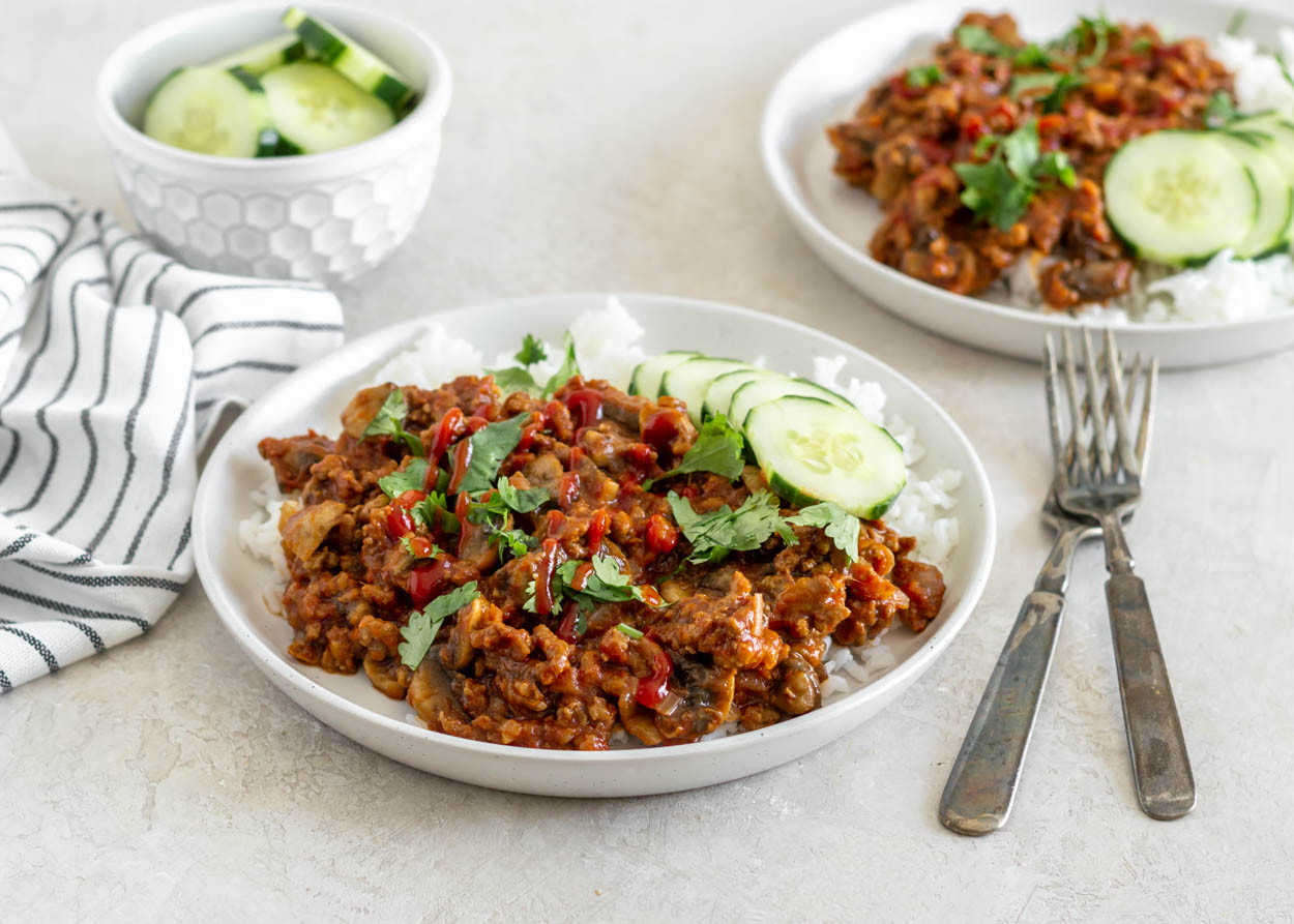 Asian Beef and Mushroom Bolognese