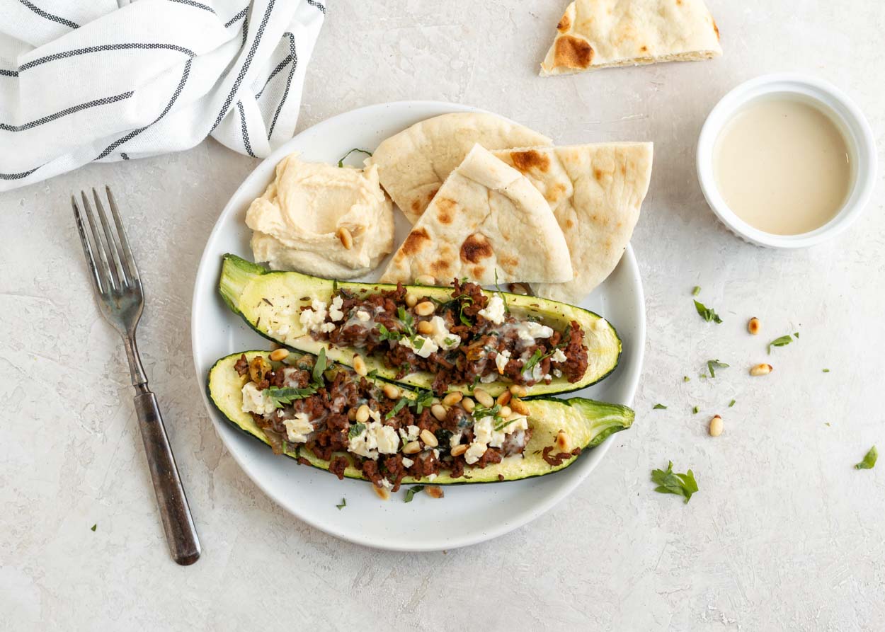 Middle Eastern Stuffed Zucchini