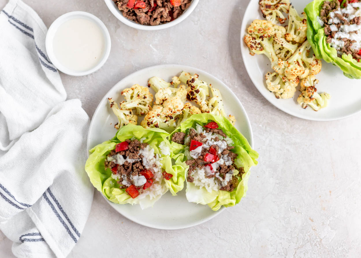 Deconstructed Kofta Lettuce Wraps