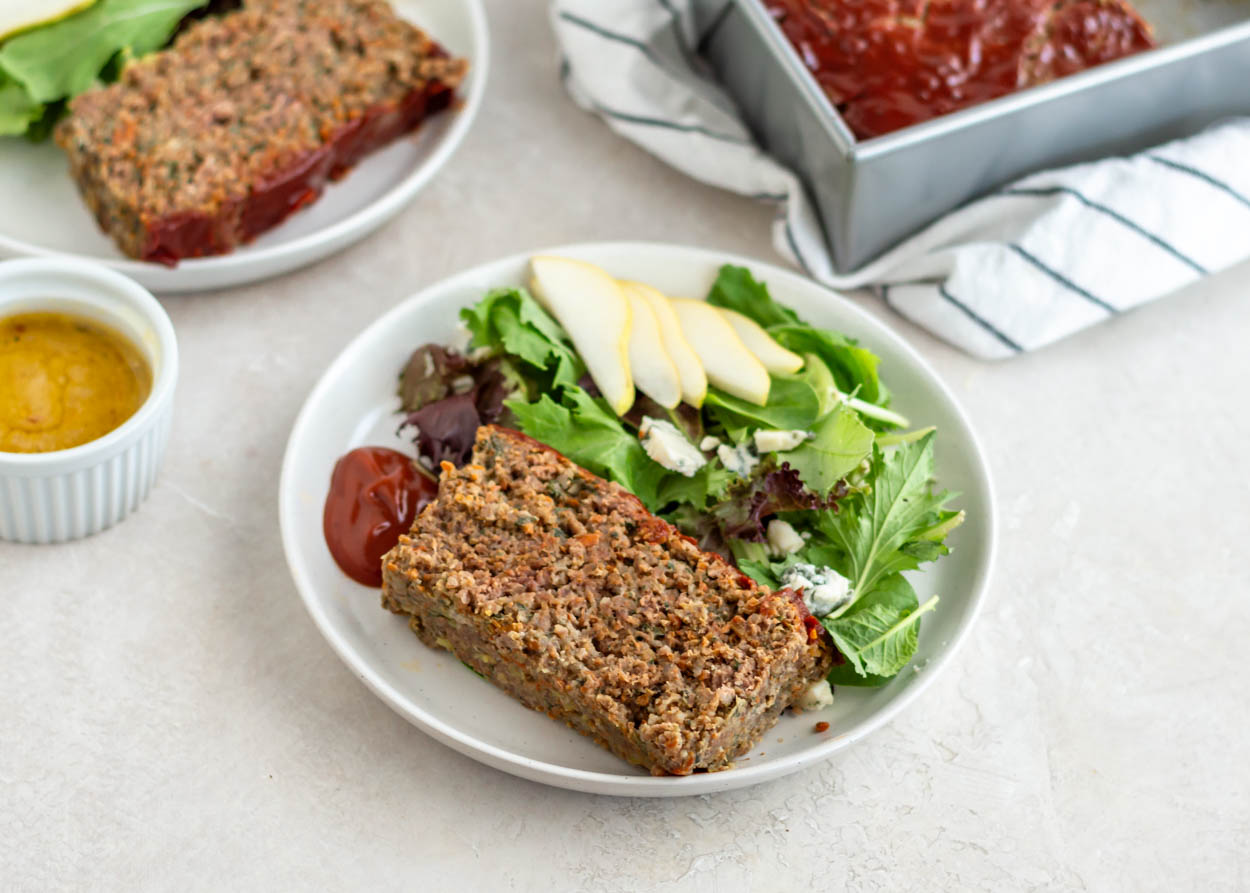 Classic Meatloaf with Chard and Carrots