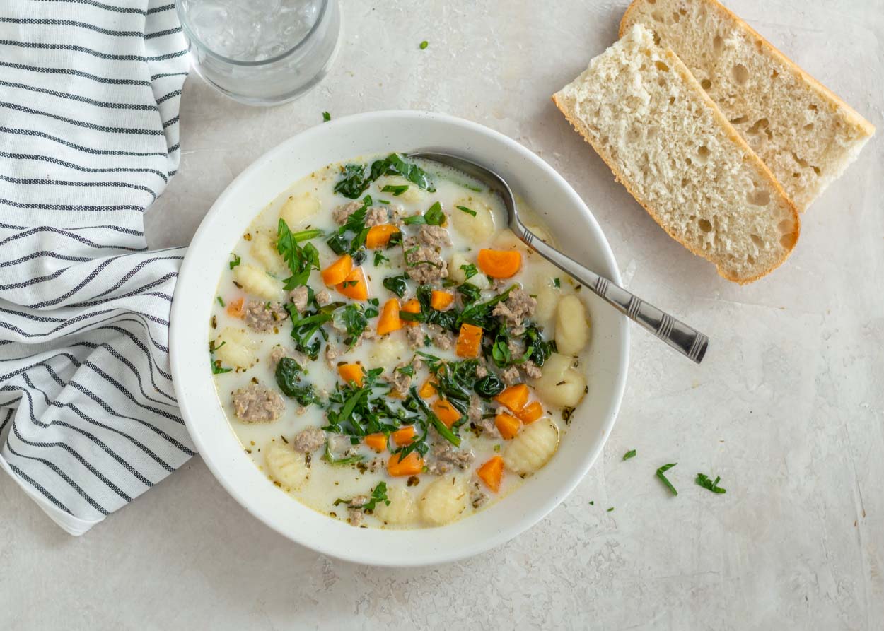 Creamy Chicken and Gnocchi Soup