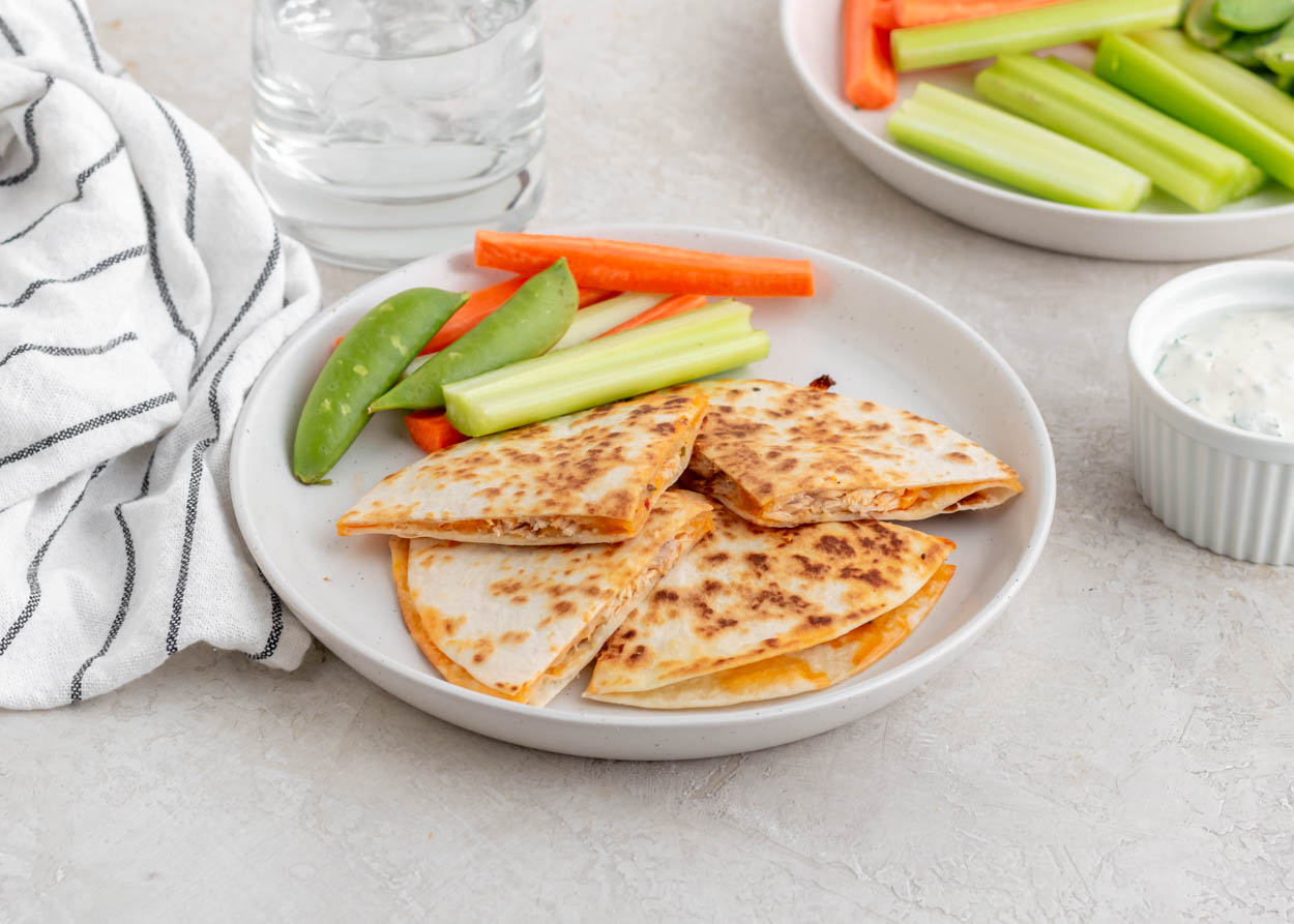 Buffalo Chicken Quesadillas