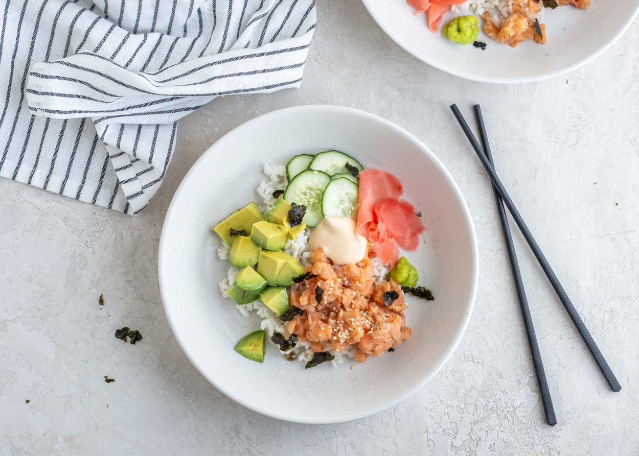 Salmon Sushi Bowls