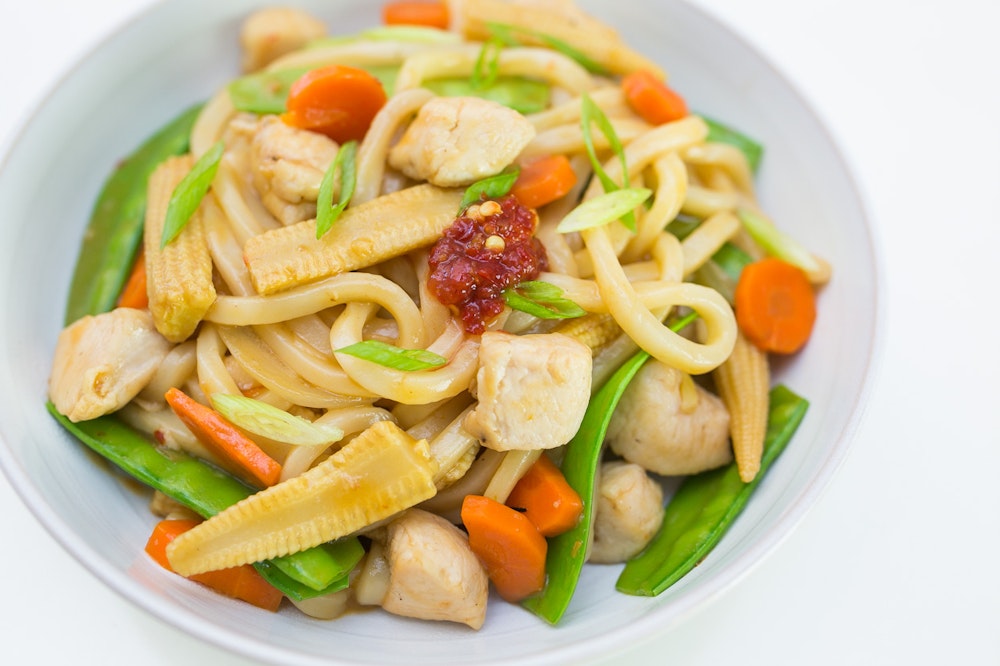 Kung Pao Noodles with Chicken