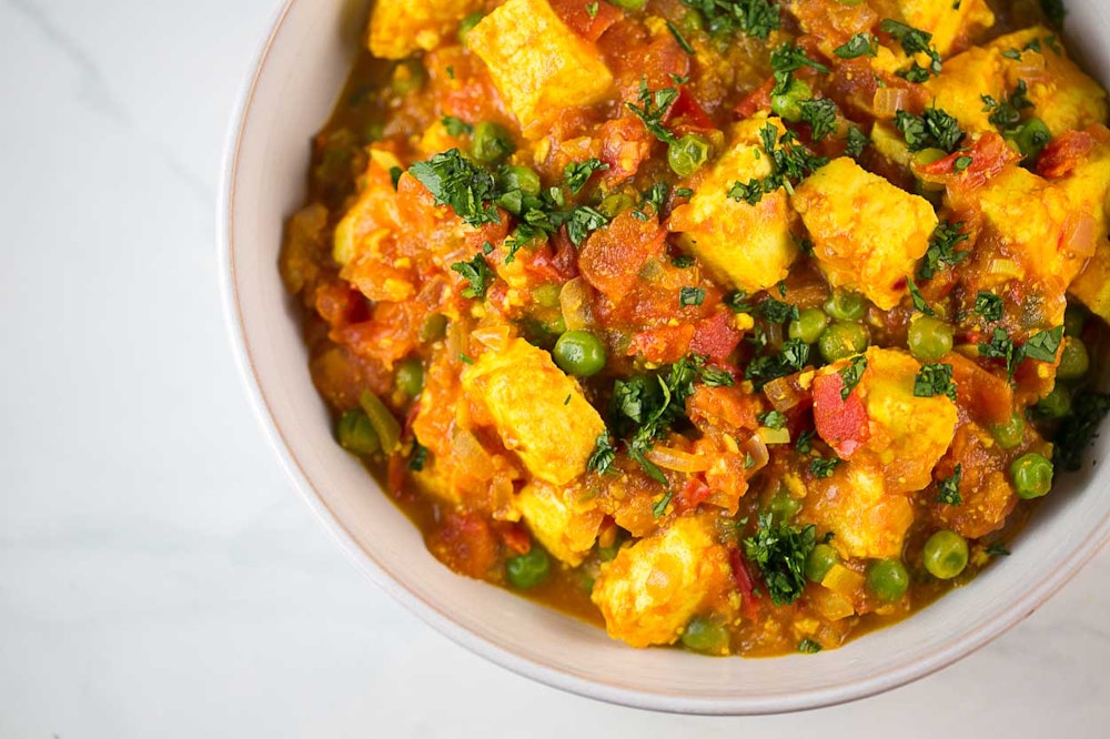 Paneer Tomato and Spinach Curry		