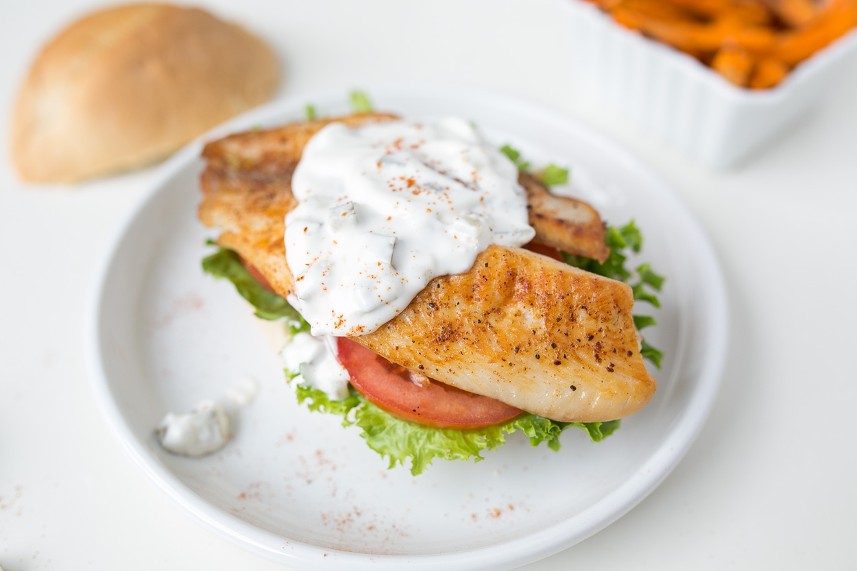 Cajun Blackened Fish Sandwich