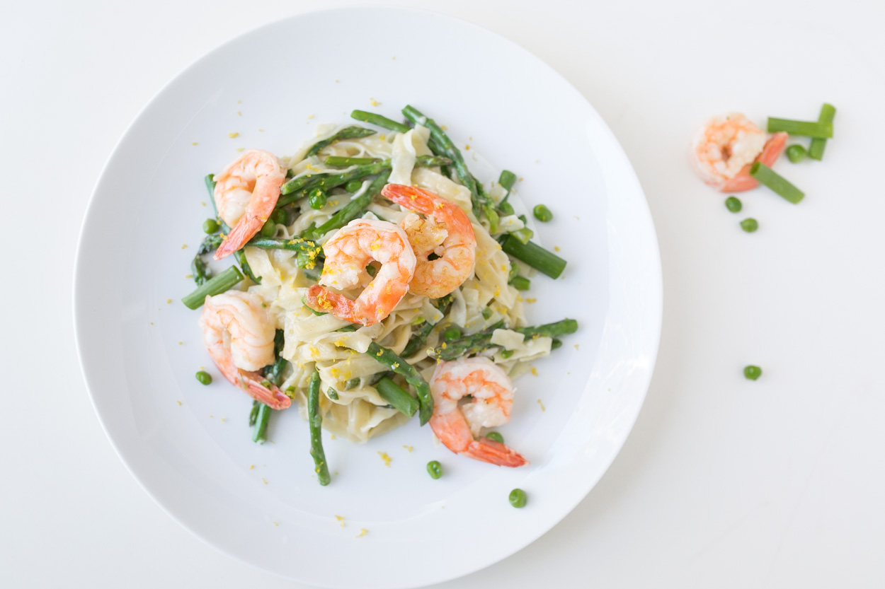 Spring Pasta with Asparagus and Peas