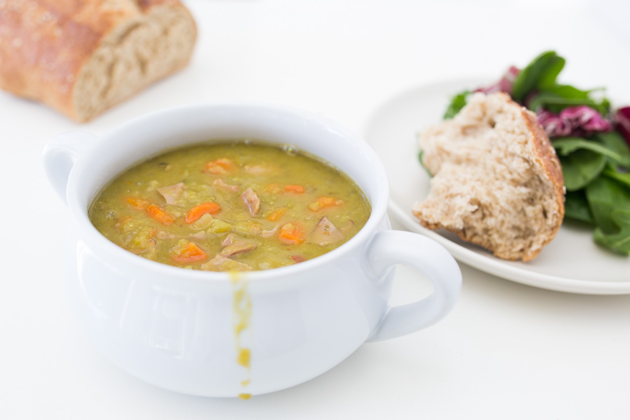 Slow Cooker (or not) Split Pea & Ham Soup