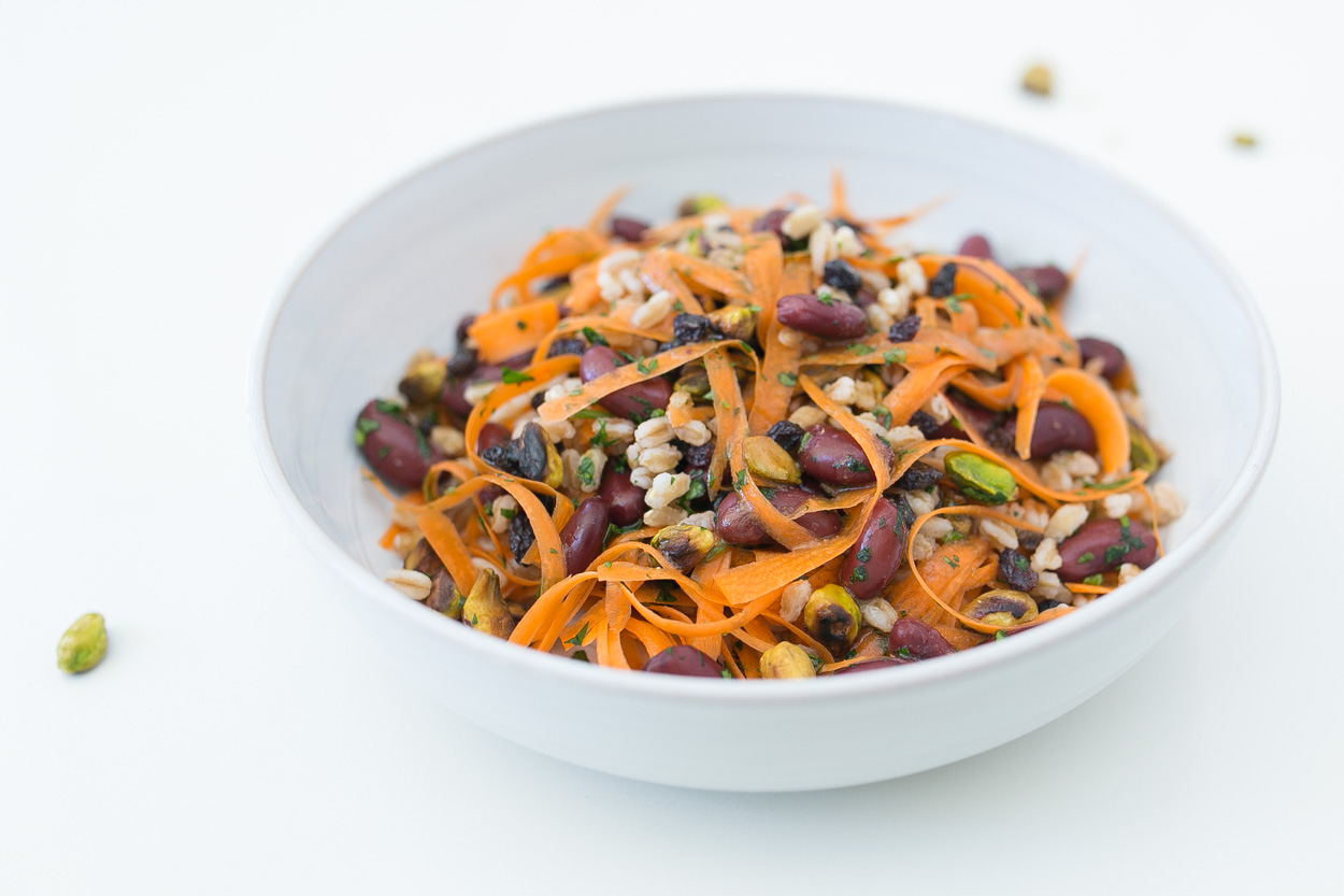 Cumin-Coriander Carrot and Farro Salad