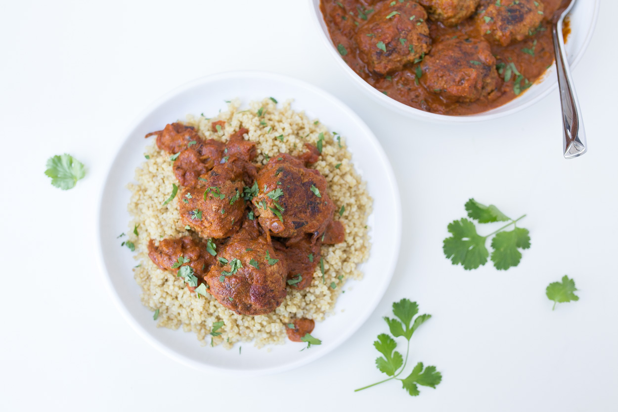 Indian Meatball Masala with Quinoa