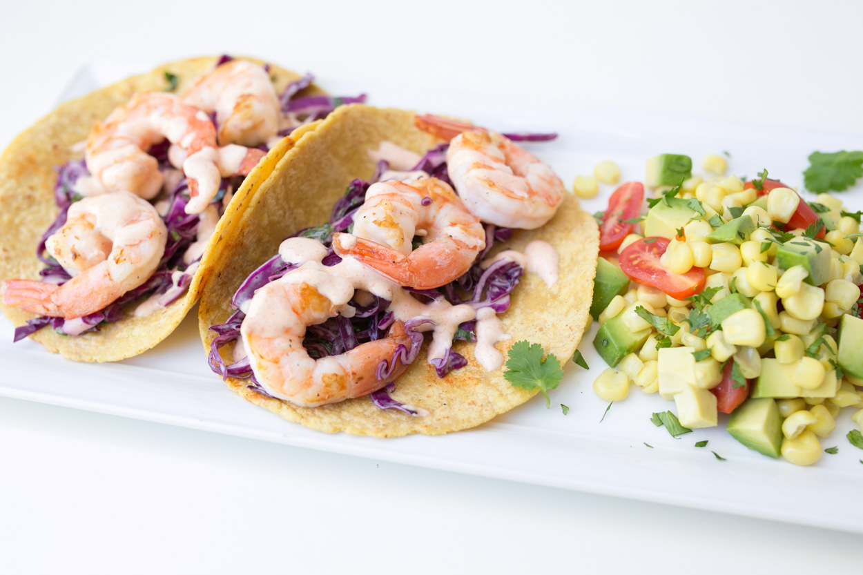 Shrimp Tacos with Slaw