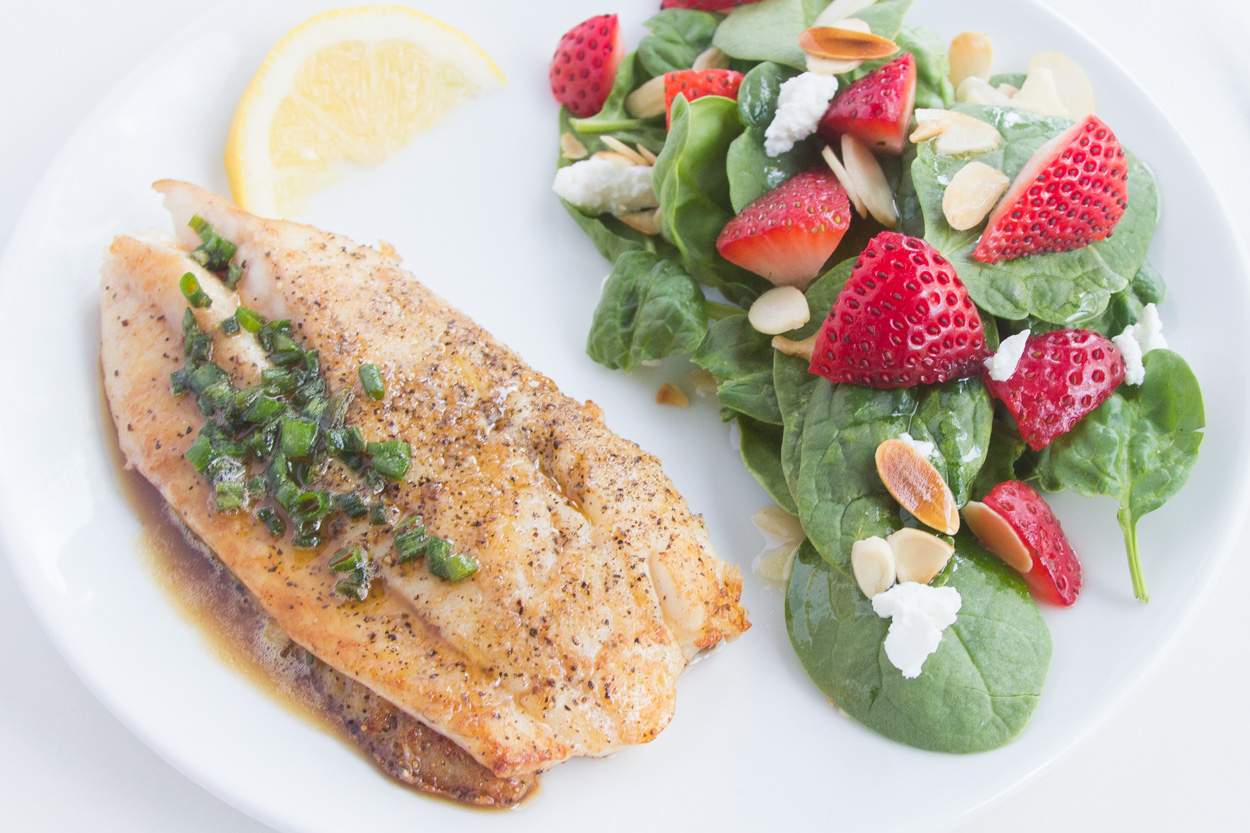 Tilapia with Lemon-Chive Butter		