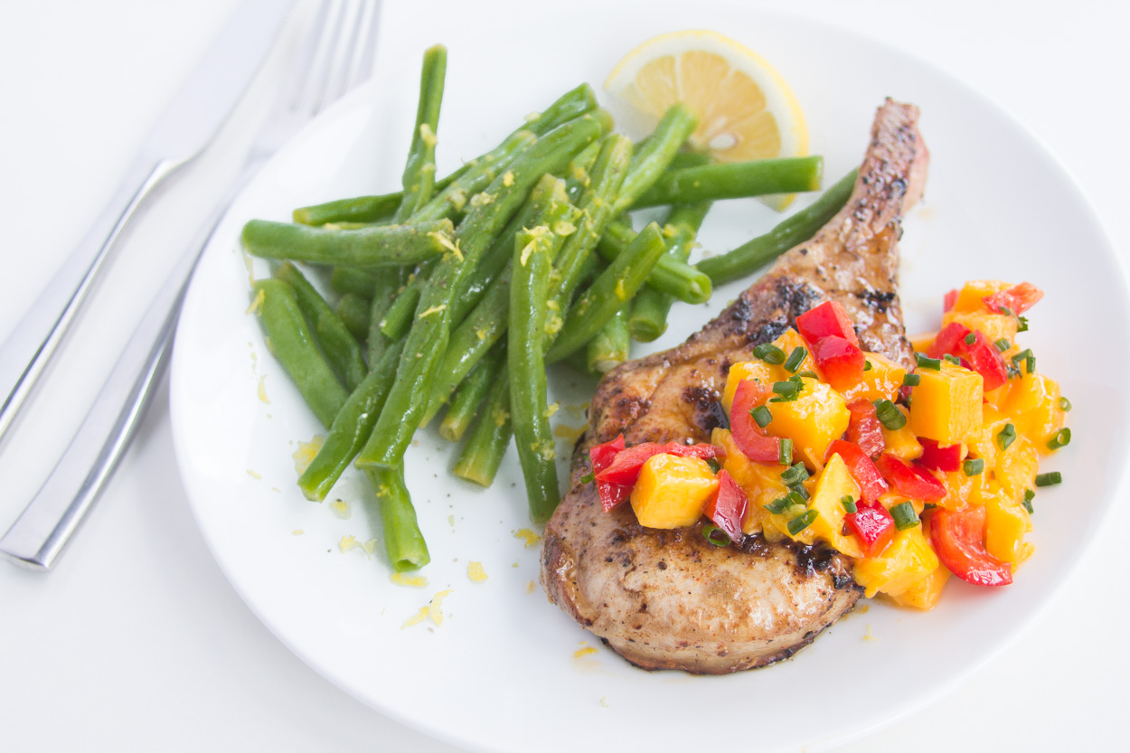 Black Bean Burgers with Mango Salsa