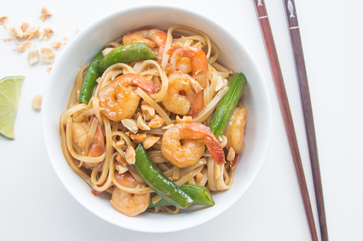Hoisin Noodles with Shrimp 