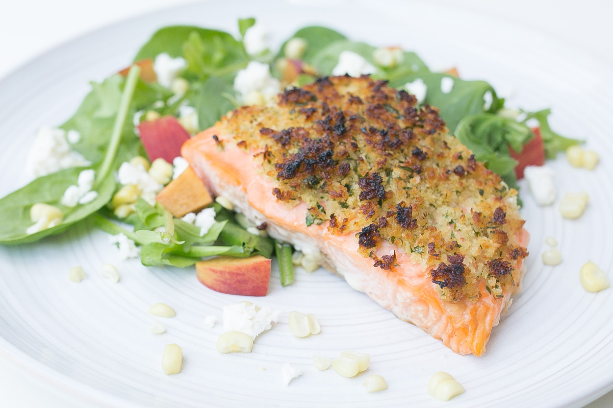 Maple-Dijon Panko Salmon