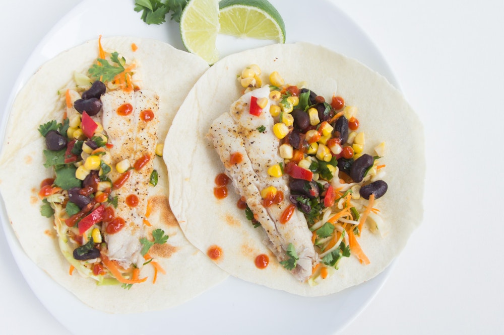 Grilled Vegetable Tacos with Cilantro Lime Slaw