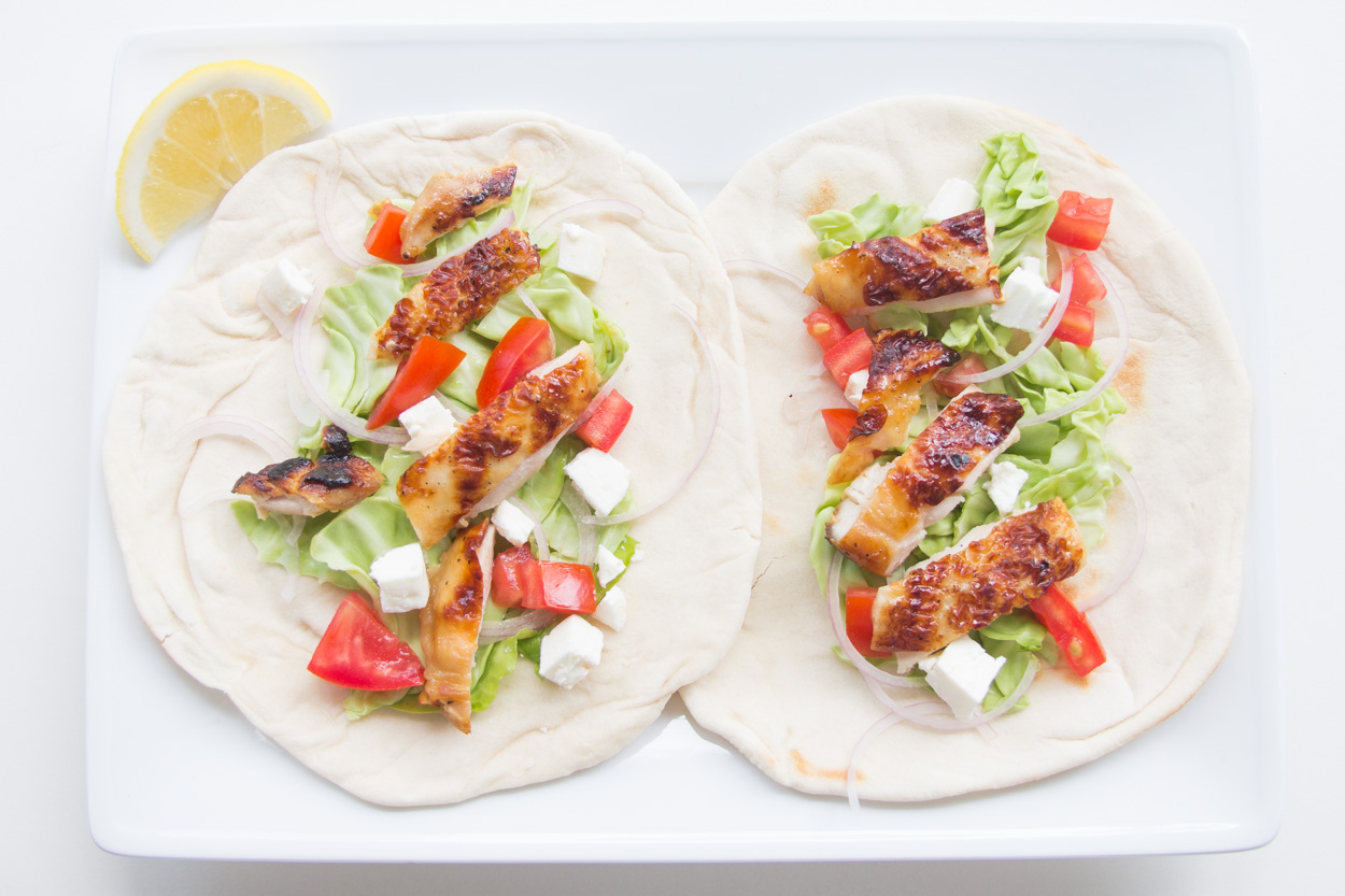 Leftover Chicken Gyros