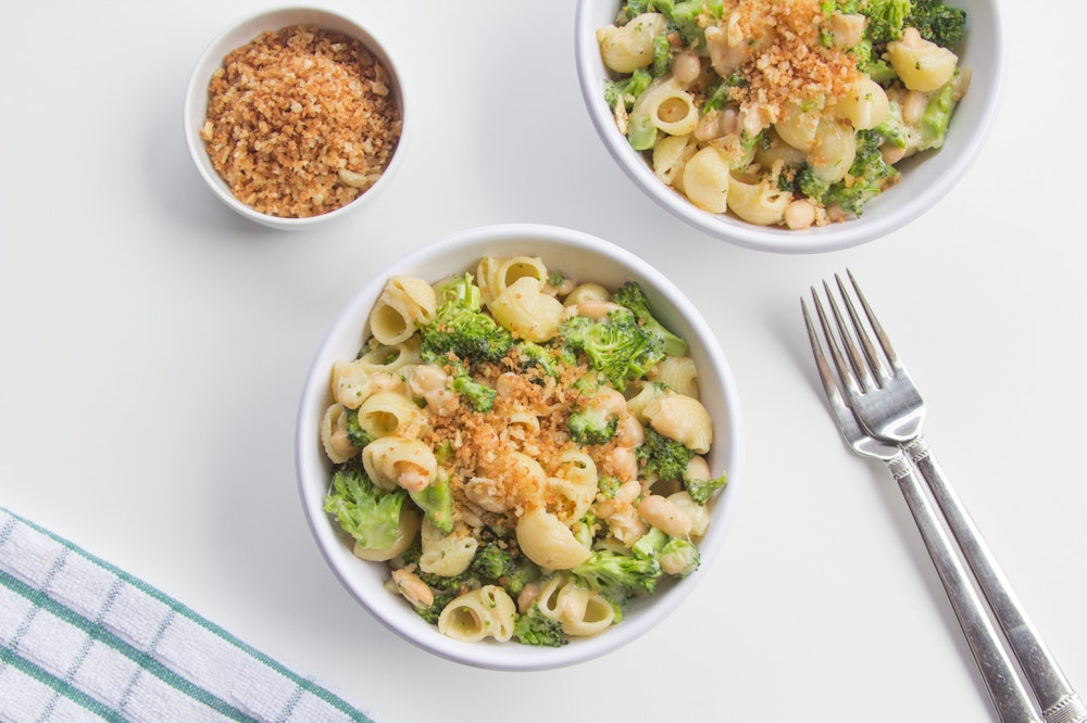 Pasta with Broccoli, White Beans and Fontina