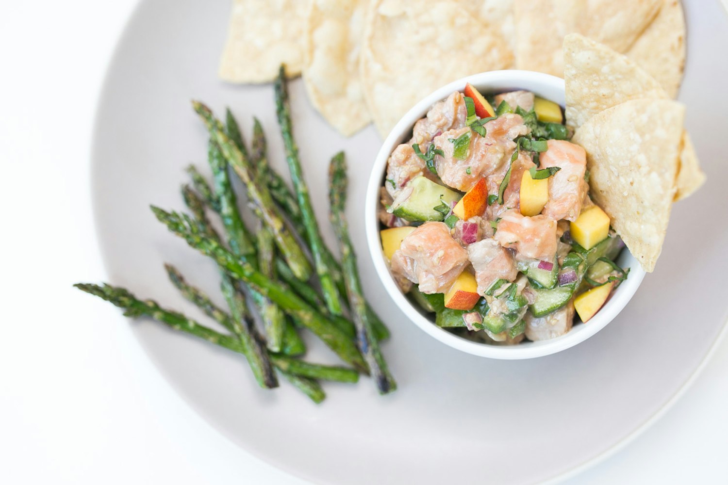 AsianStyle Ceviche with Salmon and Nectarines Cook Smarts