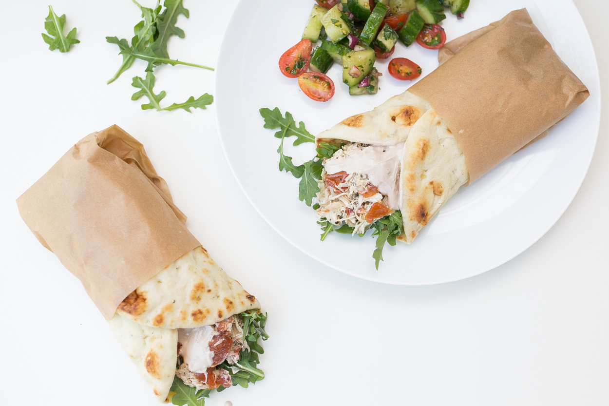 Slow Cooker Mediterranean Chicken Wraps Cook Smarts