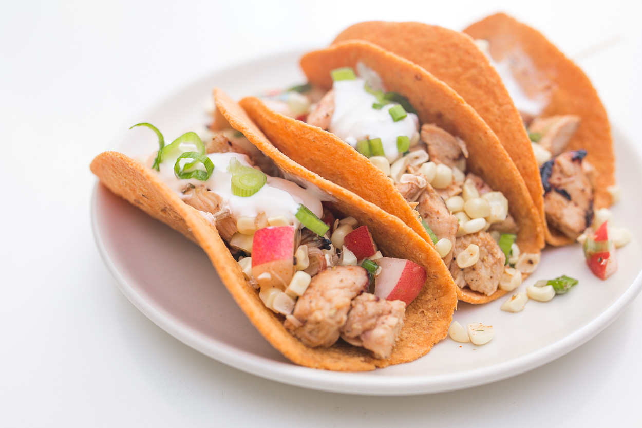 Honey-Mustard Chicken Tacos
