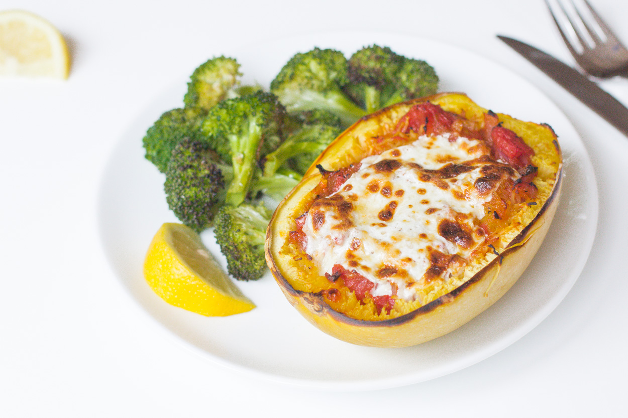Spaghetti Squash Lasagna with Smoky Marinara