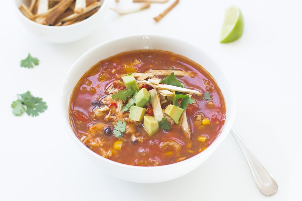 Southwestern Chicken and Pepper Soup