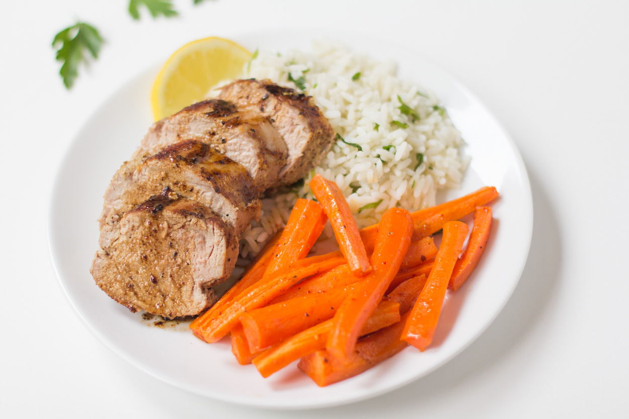 Roasted Pork Tenderloin with Herb Rice Cook Smarts