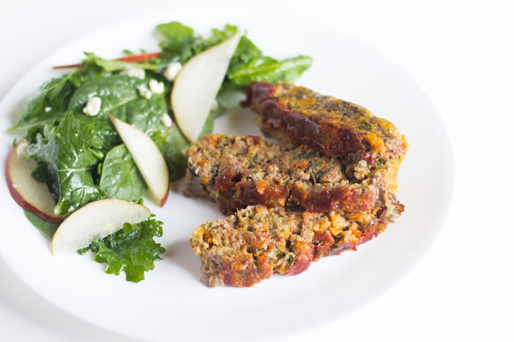 Classic Meatloaf with Chard and Carrots