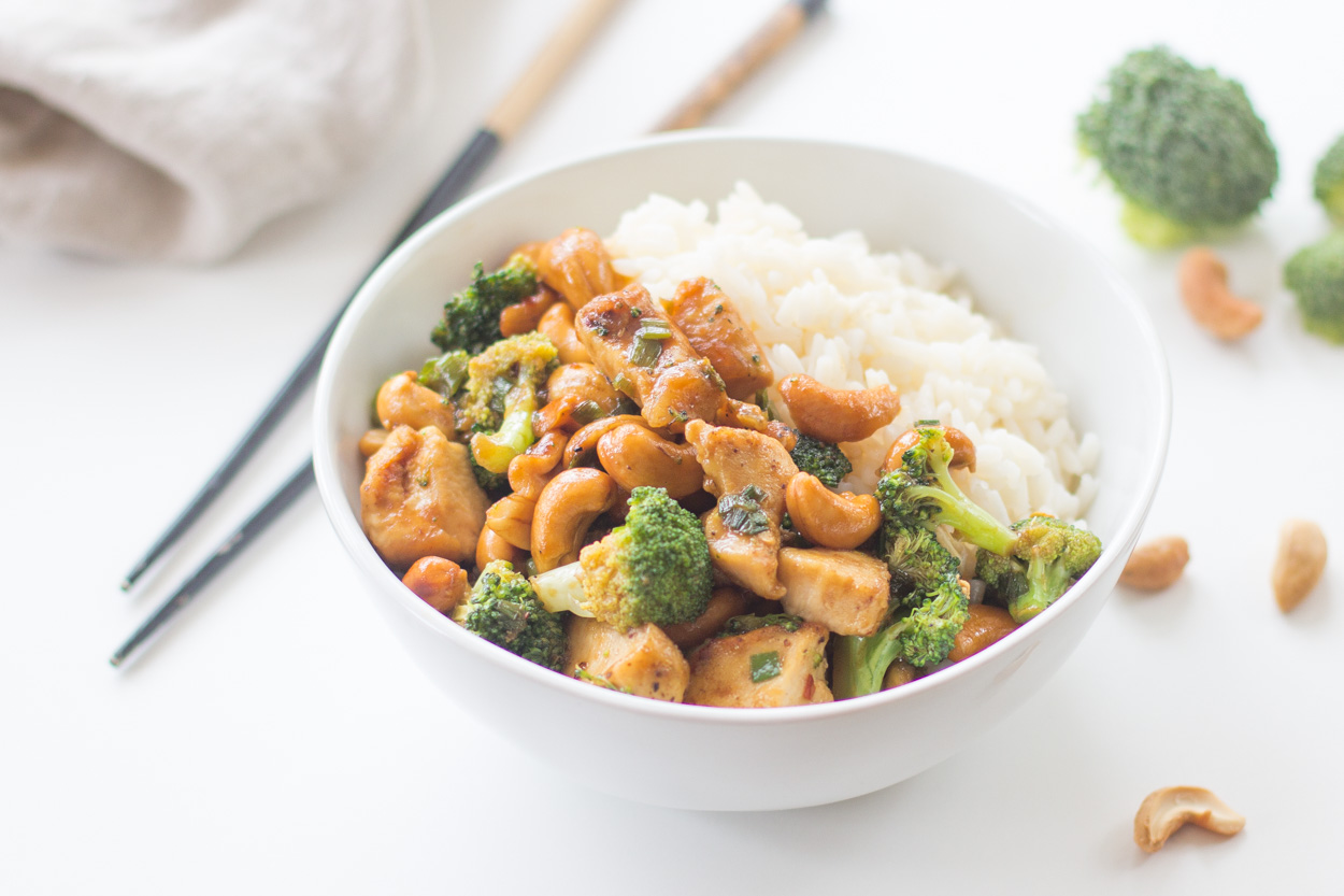 Cashew Chicken with Broccoli