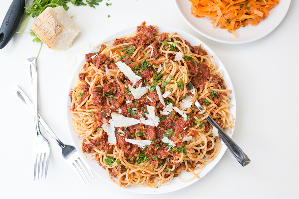 Spaghetti with Lentil-Marinara Sauce