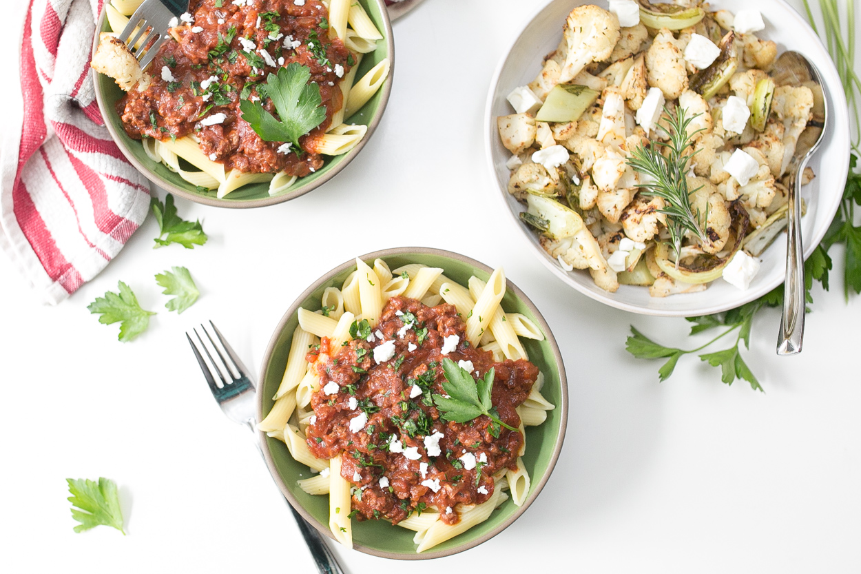 Penne with Roasted Red Pepper Cream Sauce