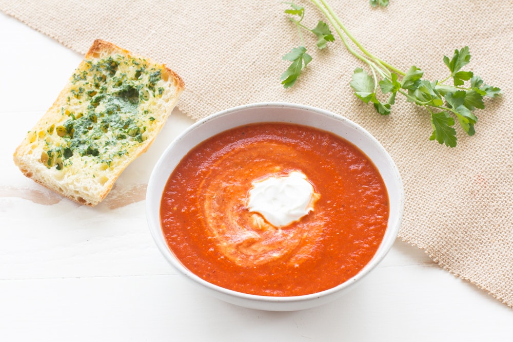 Smoky Tomato and Bell Pepper Soup