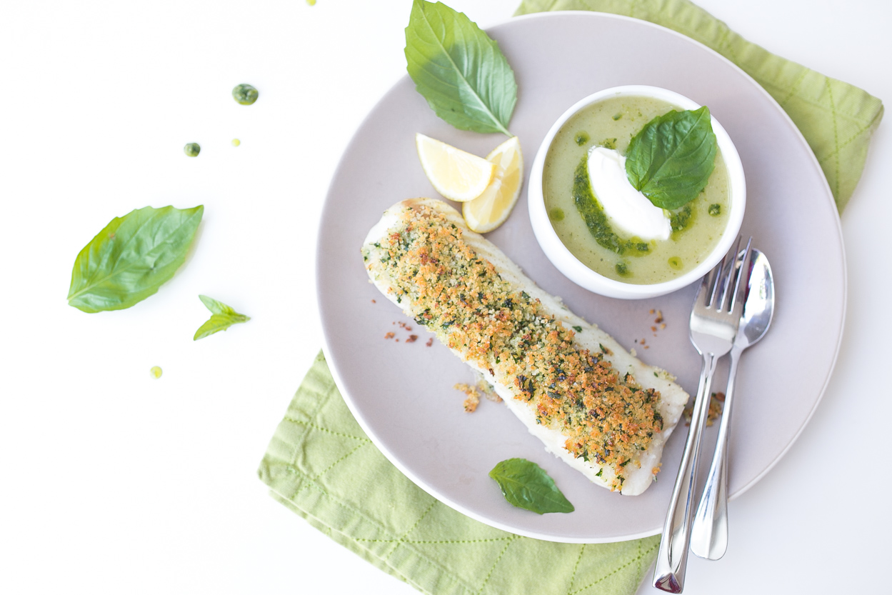 Garlic Panko Crusted Fish