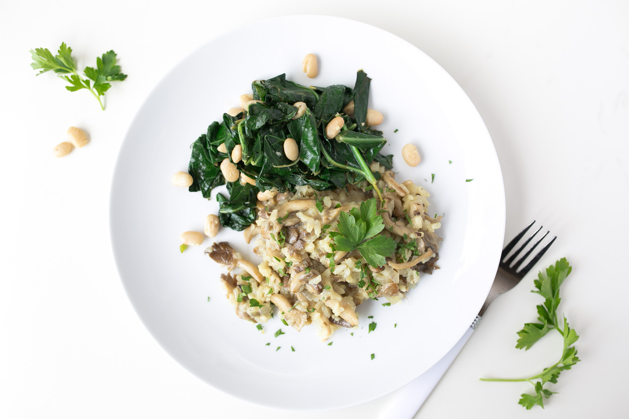 Oven-Baked Risotto with Roasted Mushrooms