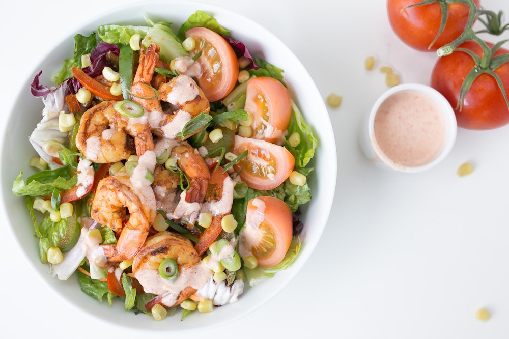 Shrimp Fajita Salad