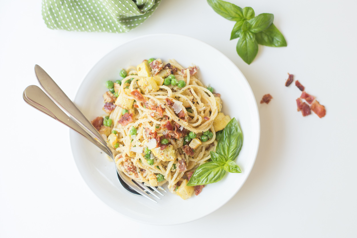 Summer Spaghetti Carbonara 