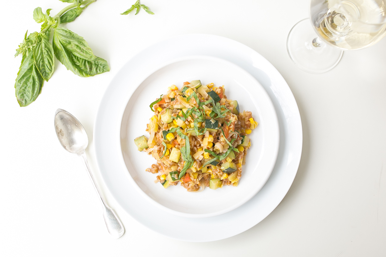 Summer Veggie Saute with Shrimp