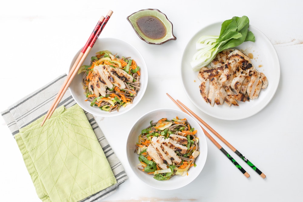 Grilled Chicken with Soba Noodle Salad
