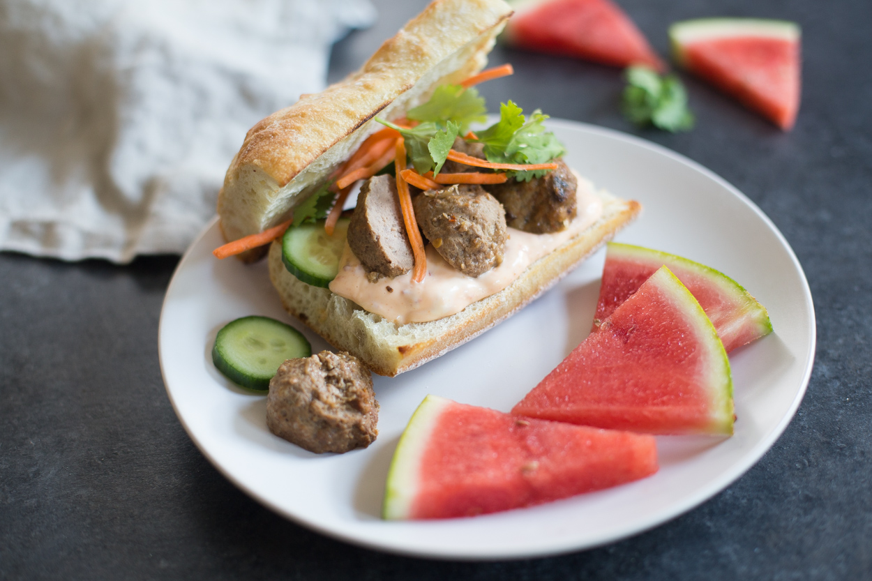 [Leftover] Meatball Banh Mi