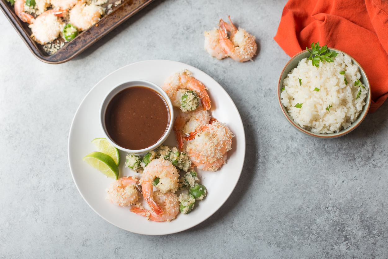Crispy Baked Mushrooms and Okra